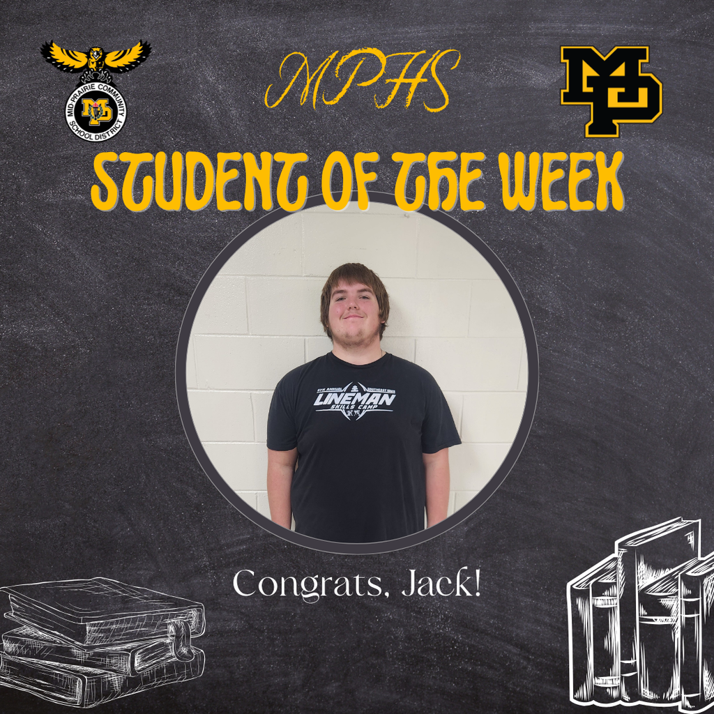 MPHS Student of the Week Jack Sorrell