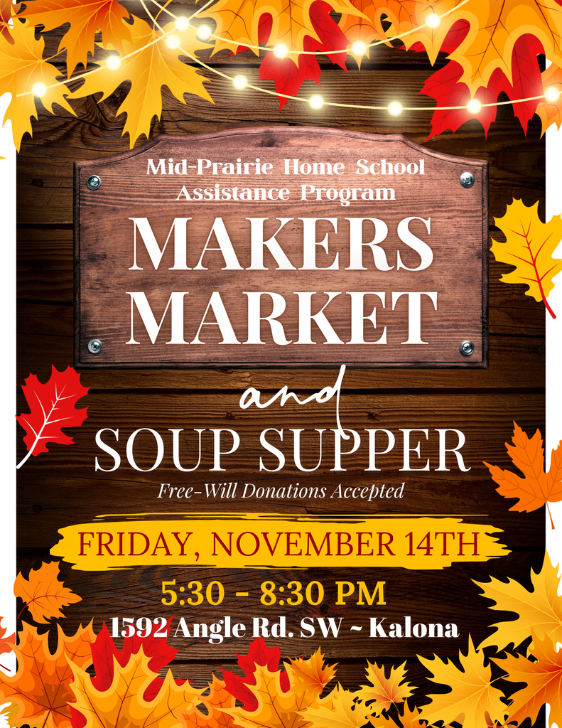 2025 MP-HSAP Makers Market and Soup Supper Flyer