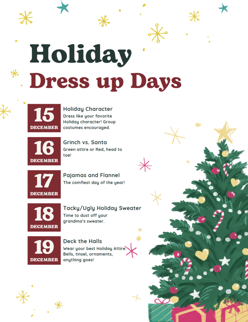 MPMS Holiday Dress Up Days