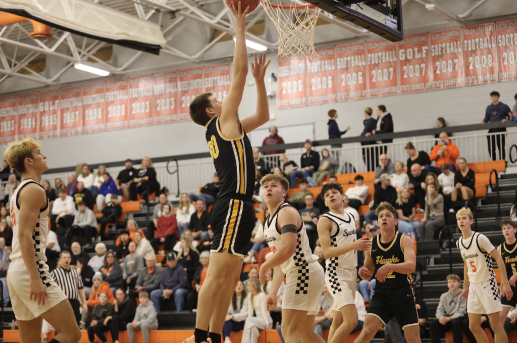 Kale Miller shooting a basketball