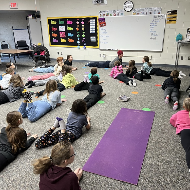 MP-West students participating in yoga