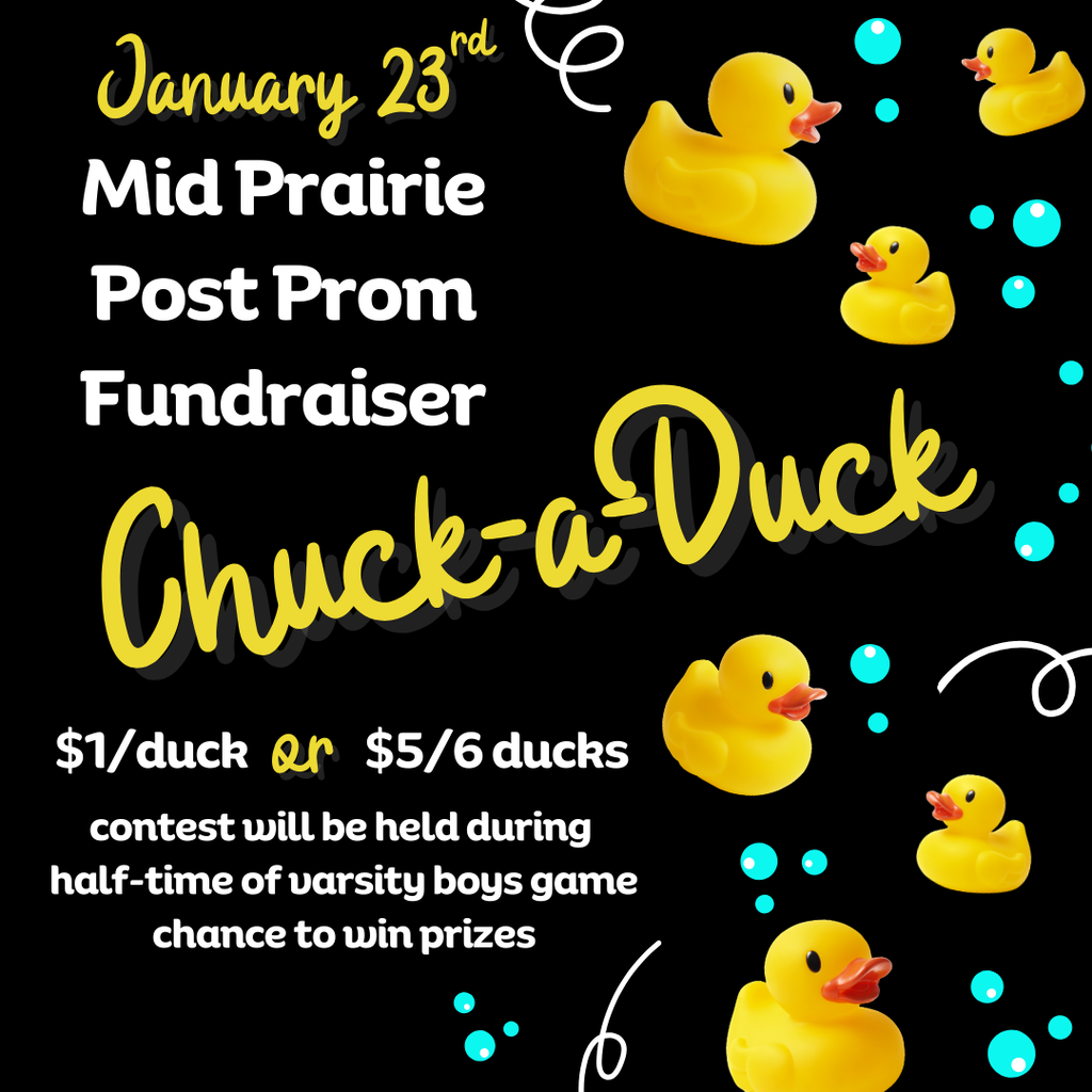 Mid-Prairie Post Prom Fundraiser Flyer