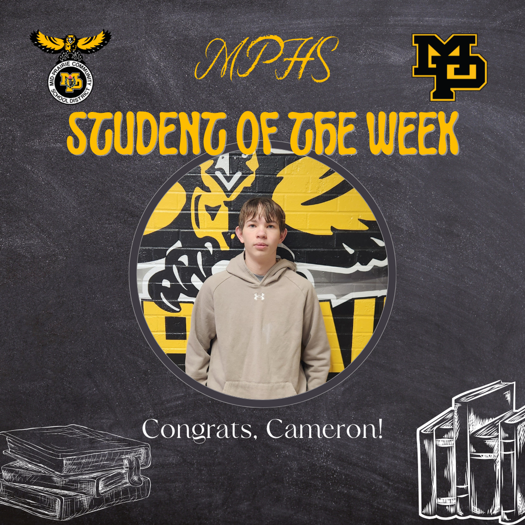 MPHS Student of the Week Cameron Scott