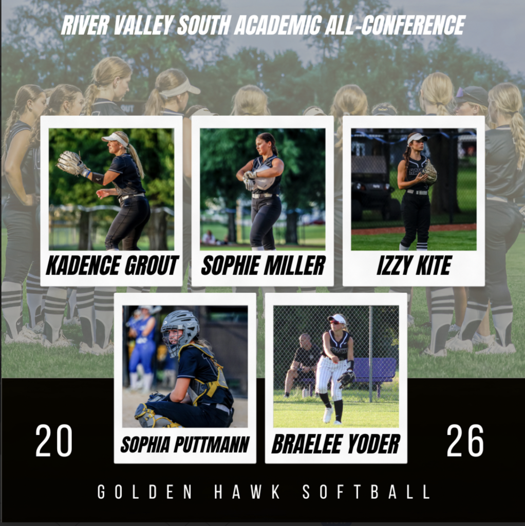Academic All Conference - Grout, Miller, Puttmann, Kite, Yoder