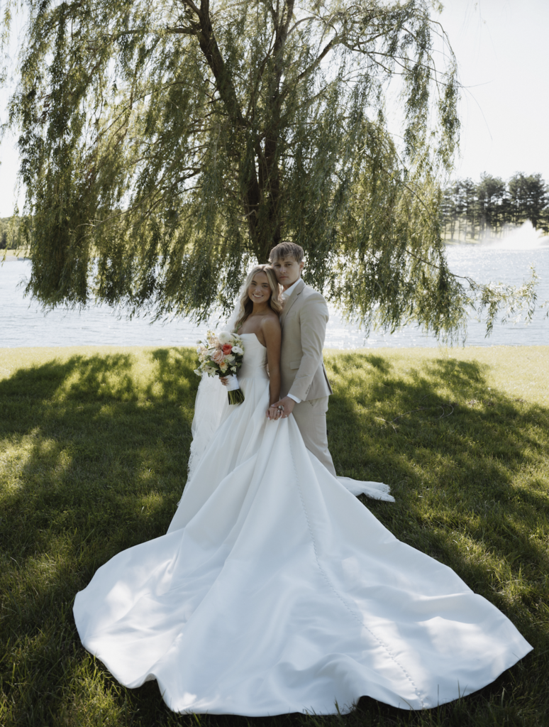 Kendal Helmuth wedding photo with husband