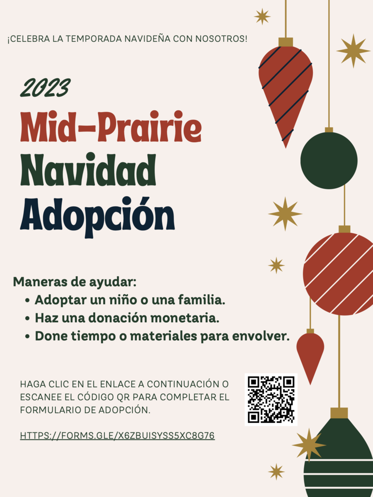 Christmas Adoption flyer - Spanish