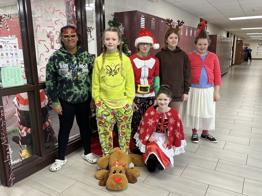 Students dressed up as their favorite Christmas character