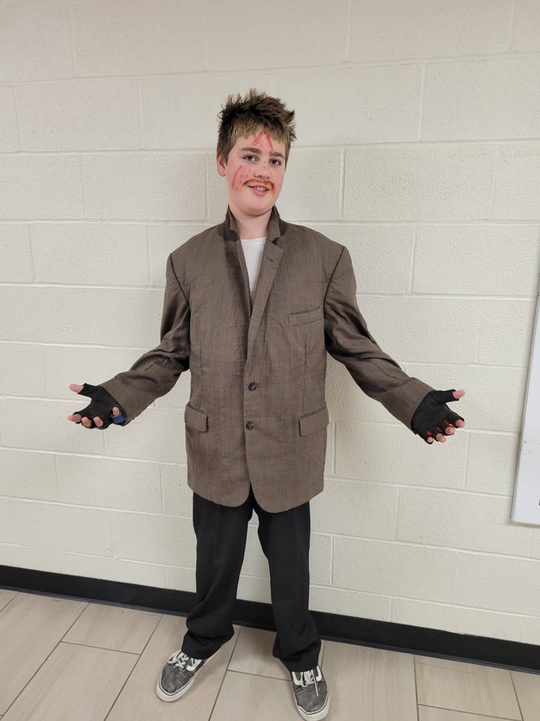 Student dressed as Home Alone character