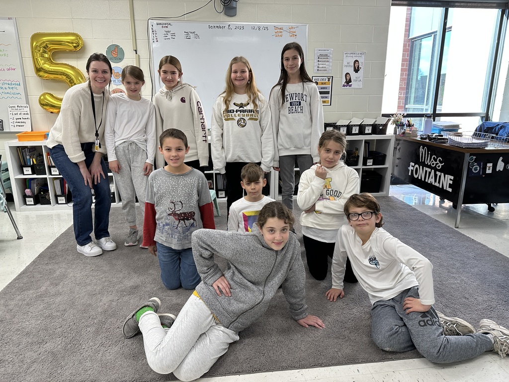 Students dressed in all white
