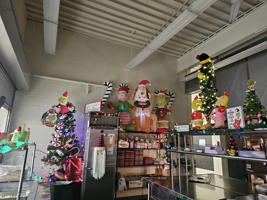 MPMS Kitchen decorated as Who-ville