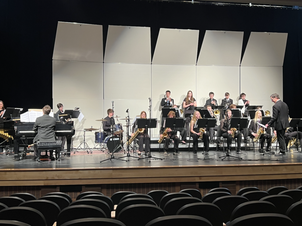Mid-Prairie High School Jazz Band received a superior rating at the Iowa State HS Jazz Band competition