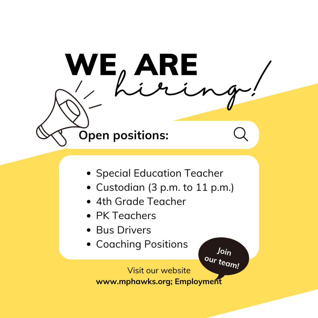 Mid-Prairie open positions