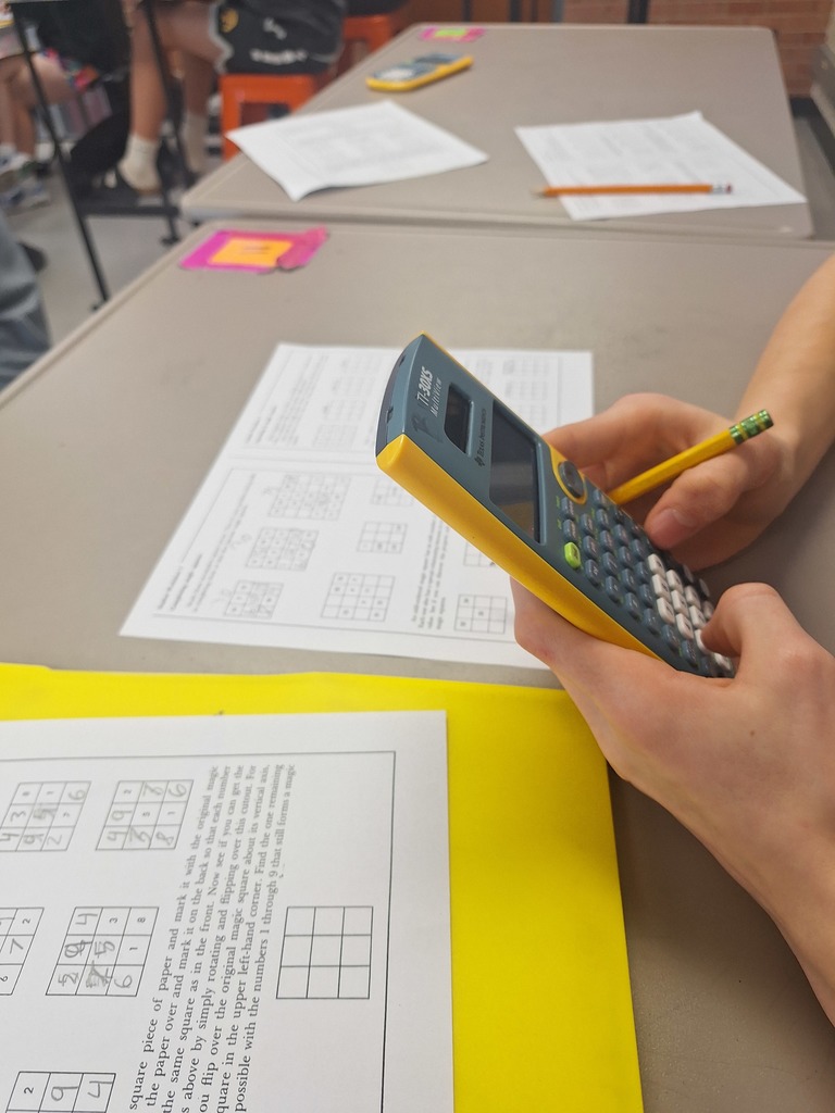 Algebra I Magic Square