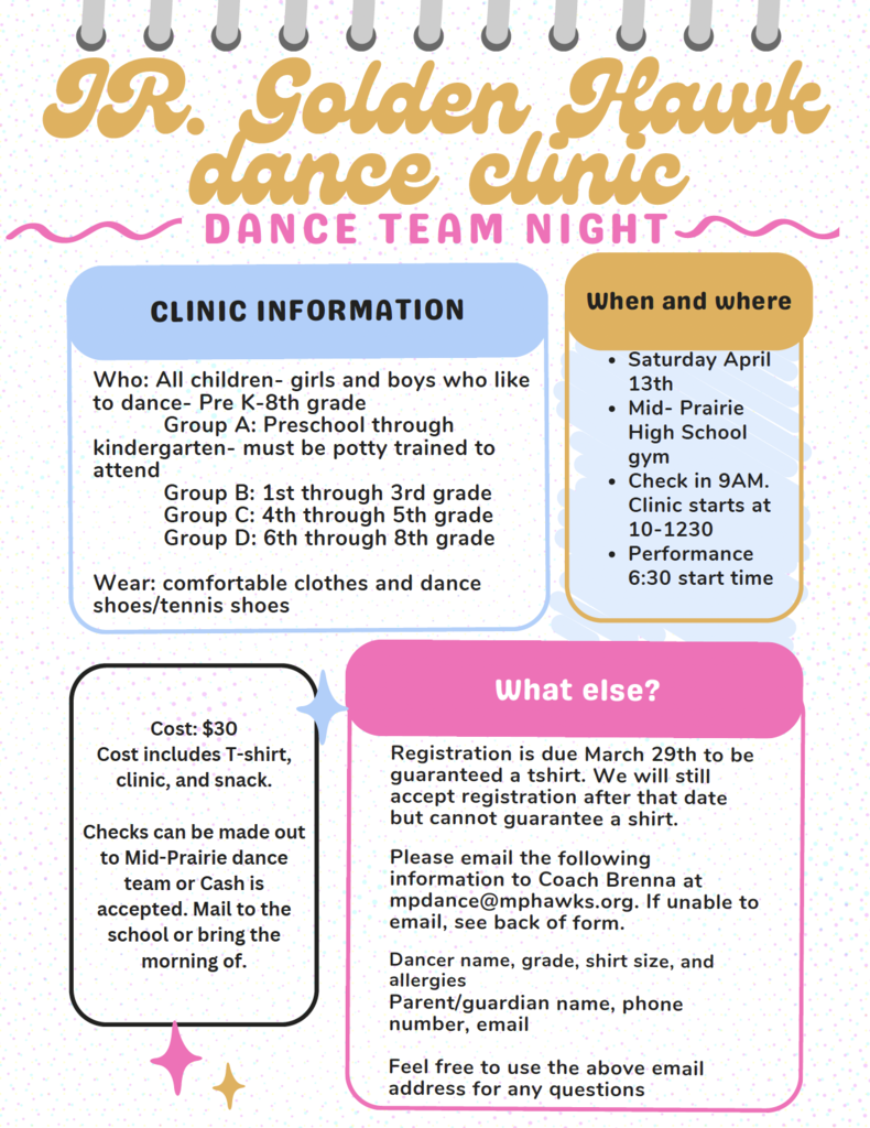 MP Dance Team clinic information
