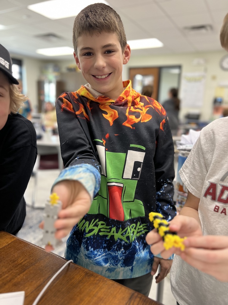 Student built a lego structure