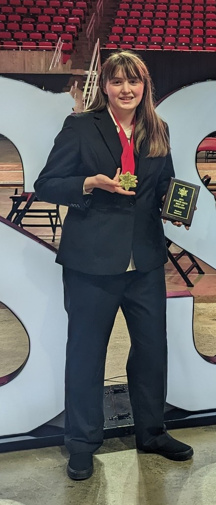 Rachel Lamb won multiple awards for her science project at the SSFTI