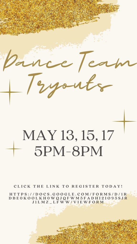 MP Dance Team tryouts flyer