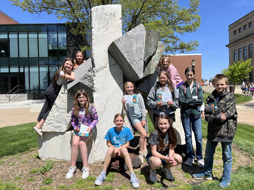 MP 4th and 5th grade students at Young Writer's Conference
