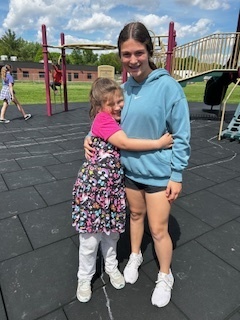 MPMS students playing on the playground with MP-East 2nd graders