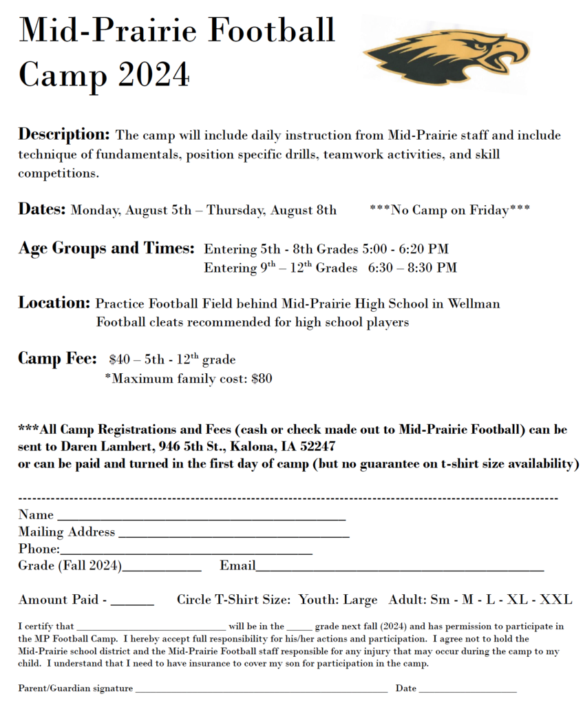 MP Football Camp Flyer