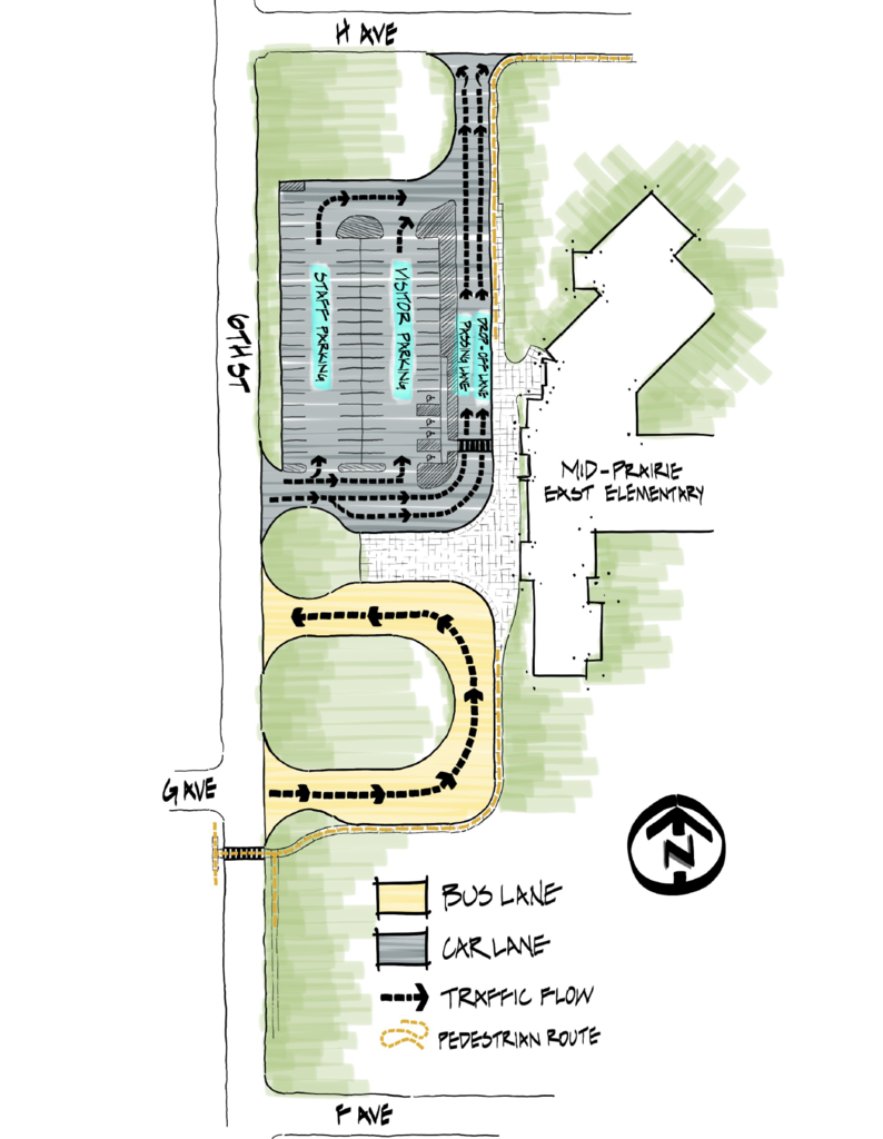 MP-East parking lot map