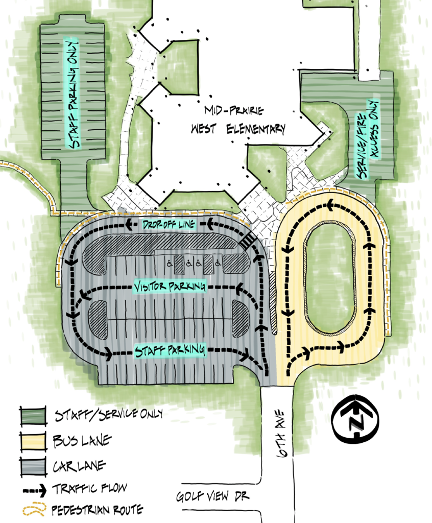 MP-West Parking lot map