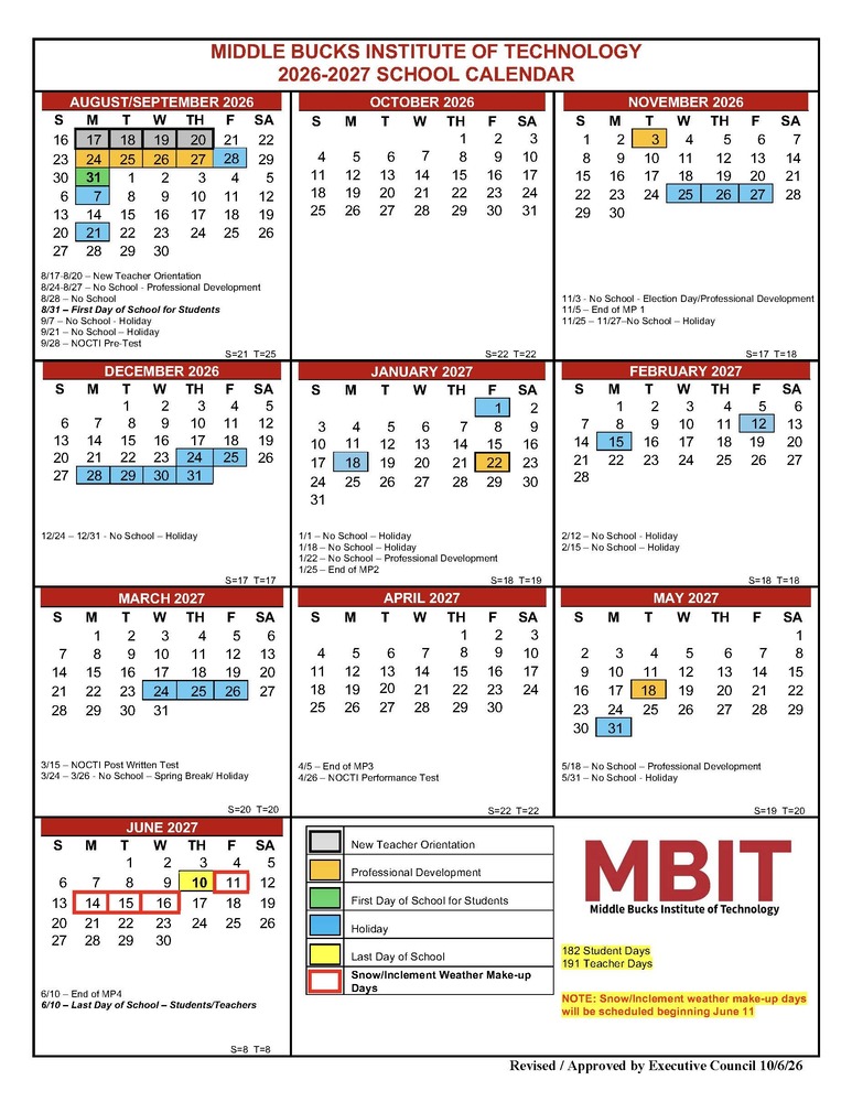 2026-2027 Calendar 