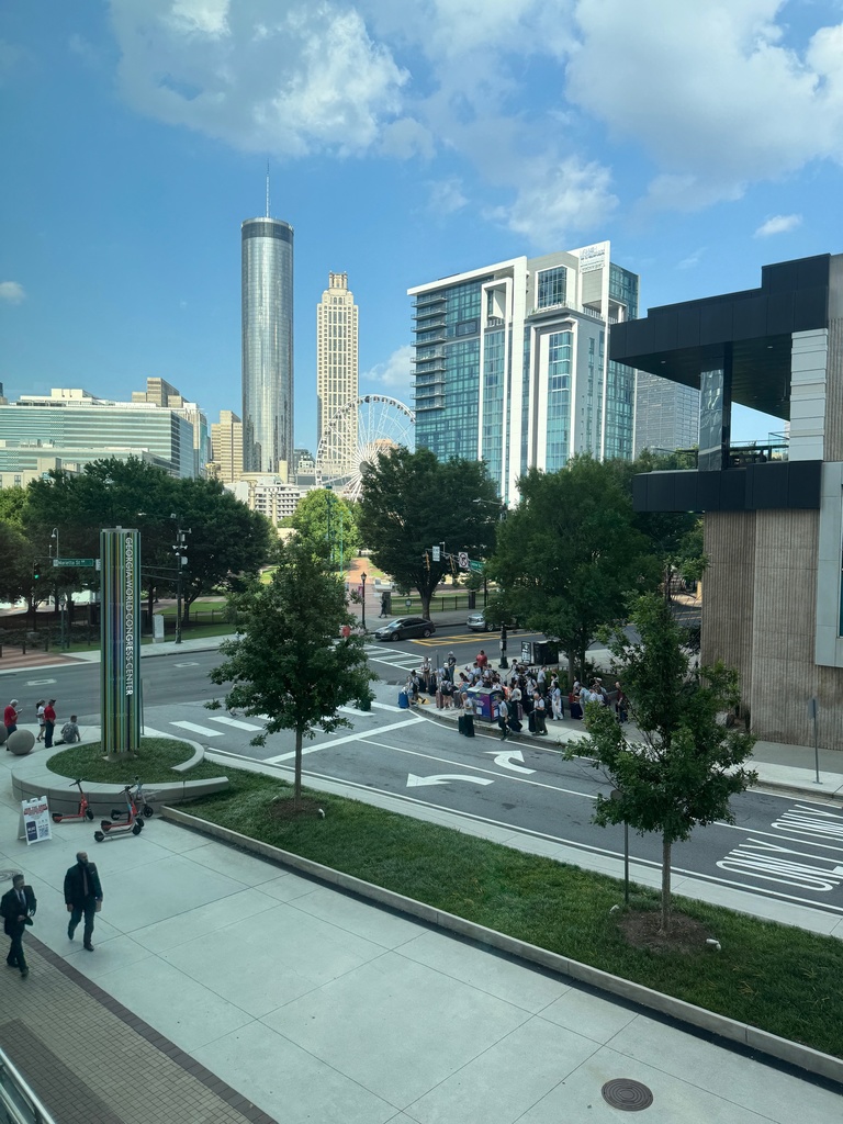 Students preparing for the skills USA first day of national competition view of the as a city