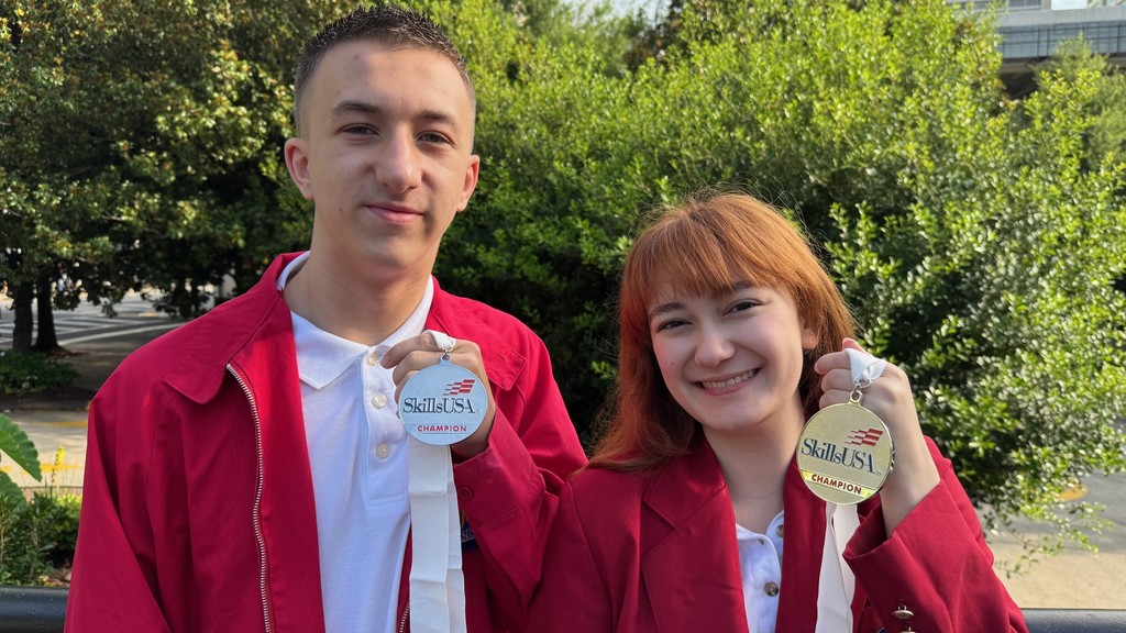 Digital Cinema – 2nd place out of 35 states! students in red jackets