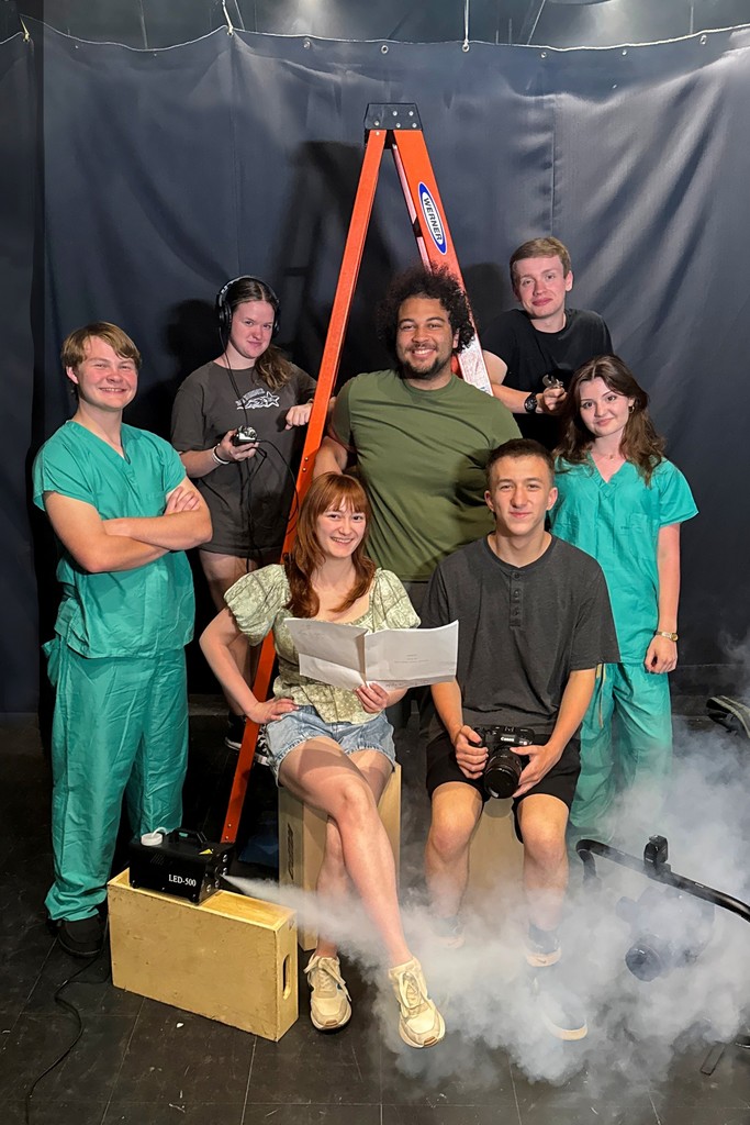 🎬 Behind the Scenes 🎬 Our talented multimedia students are hard at work prepping for SkillsUSA Nationals competition last month! From camera setups to script polishing, their dedication, creativity, and teamwork are on full display. #aMBITion #buckscounty #highschool #CTEworks #SkillsUSA #FutureFilmmakers #BehindTheScenes
