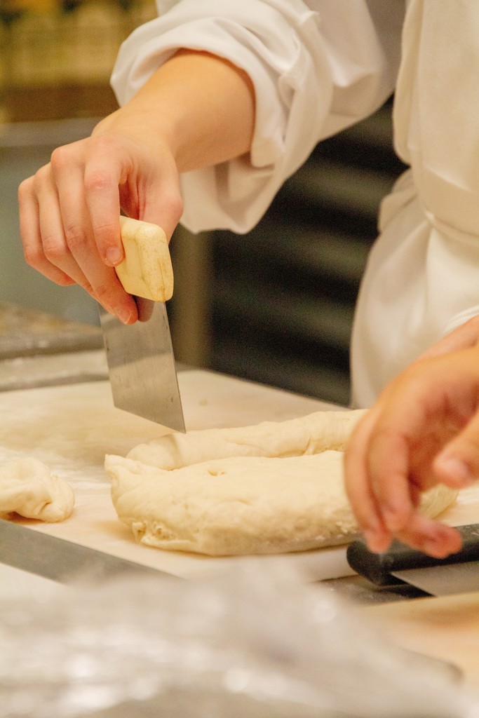 Culinary arts and science students working in their lab area And in their skills