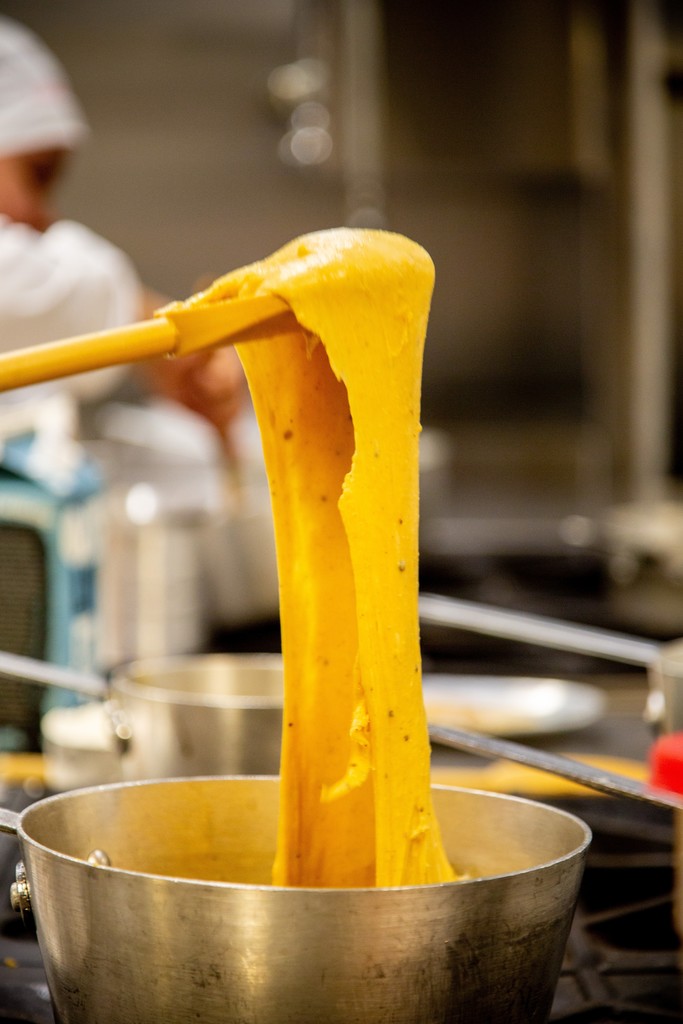 Culinary arts and science students working in their lab area And in their skills