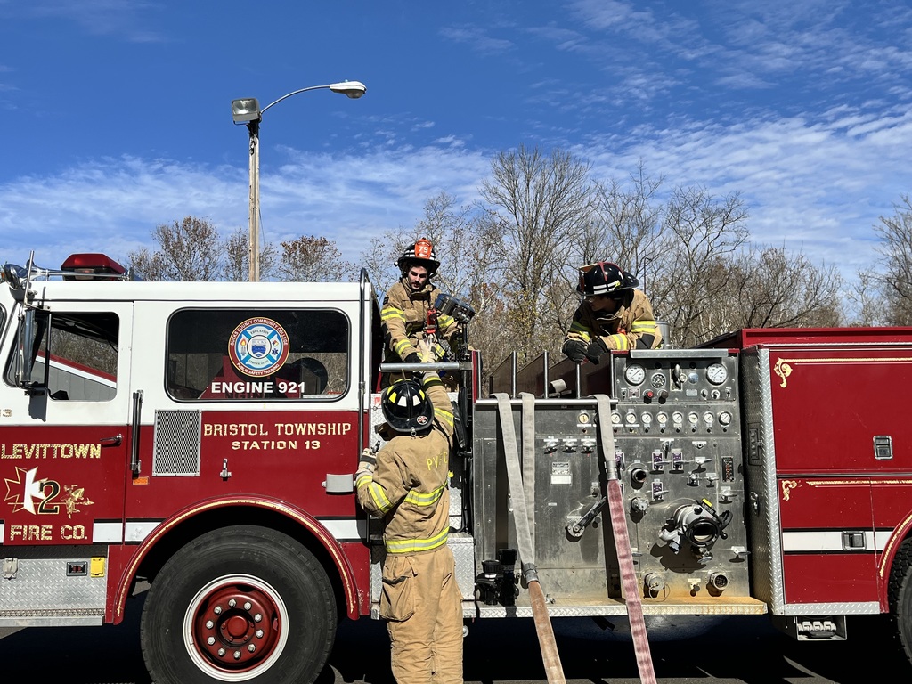 public safety students at the bucks county public safety training center