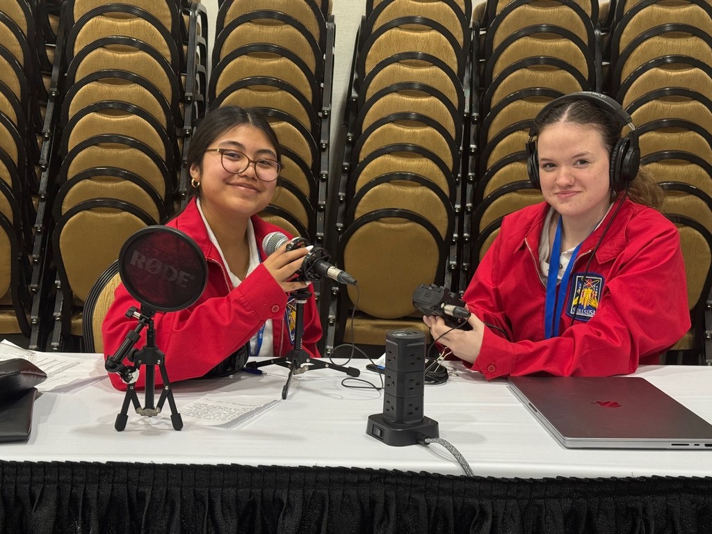 Did You Tube our students? They're doing audio competition with camera. Phones headset.