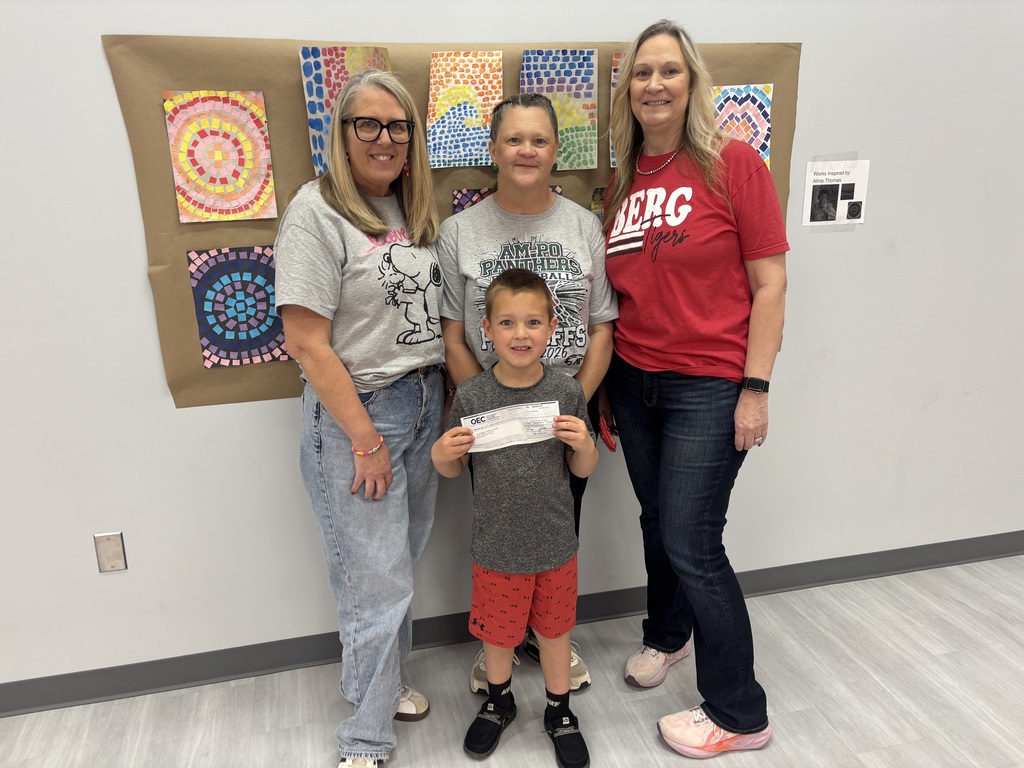 Sherry Garrett, Holly Ollison, Stacey Harless, Kadon Miller, OEC donation