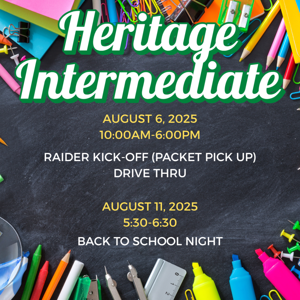 Back to school dates.