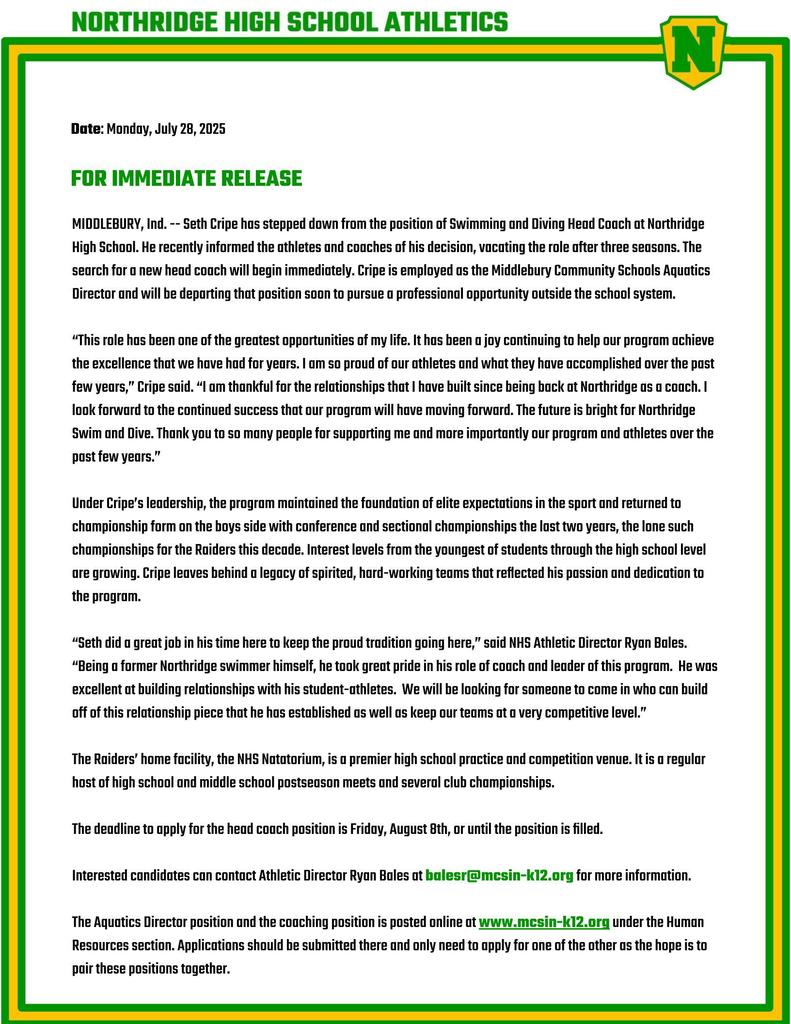 25 Swim_Dive press release