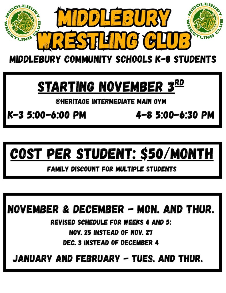 Wrestling Club Flyer