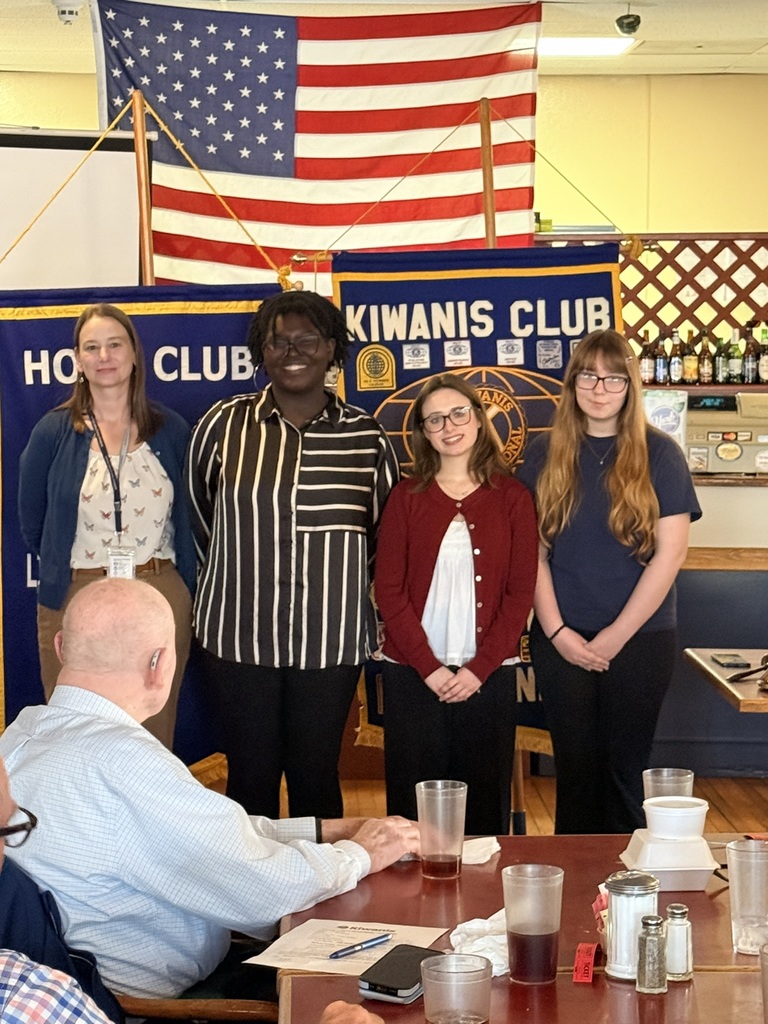 Key Club at Kiwanis meeting