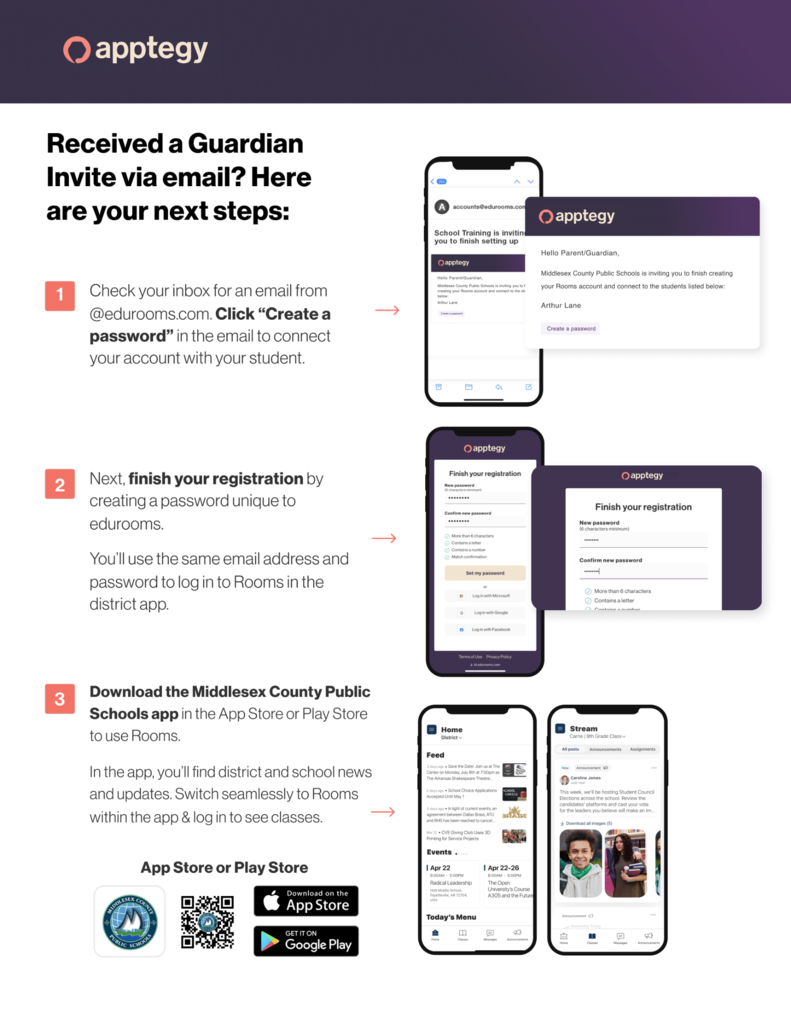 Guardian invite process to participate in Rooms