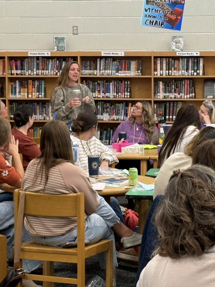 staff participating in PD