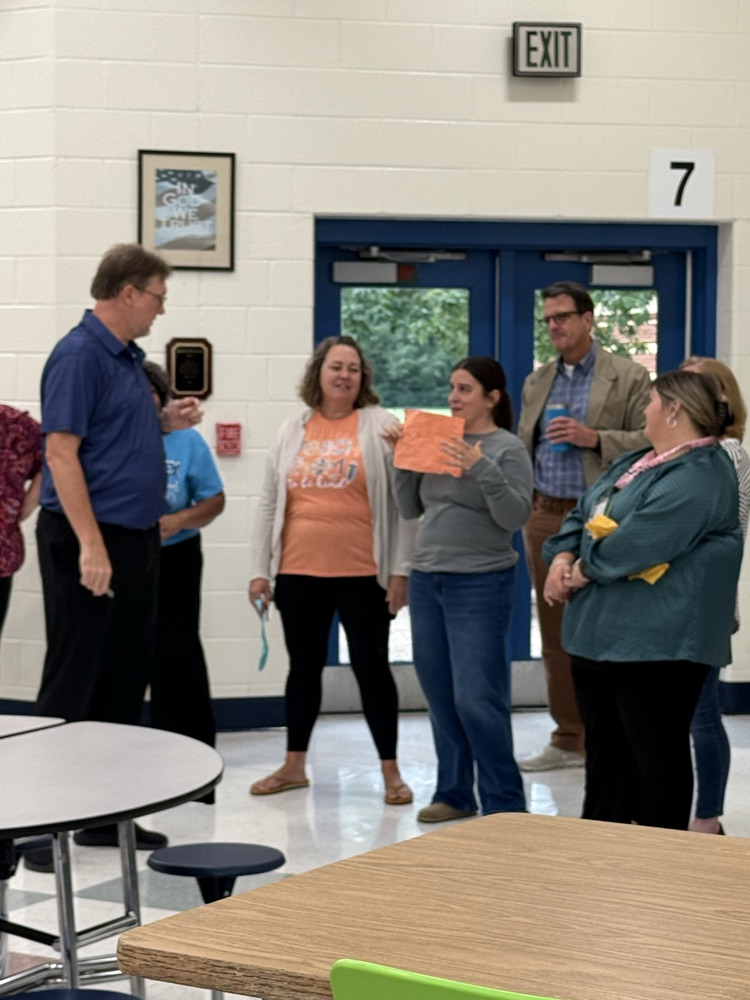 staff participating in PD