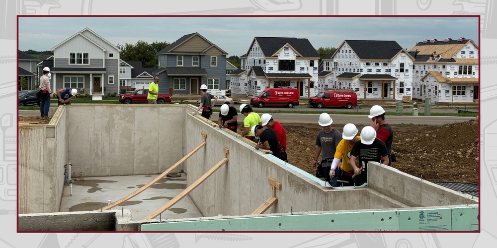 MHS students building a home in the new home construction program