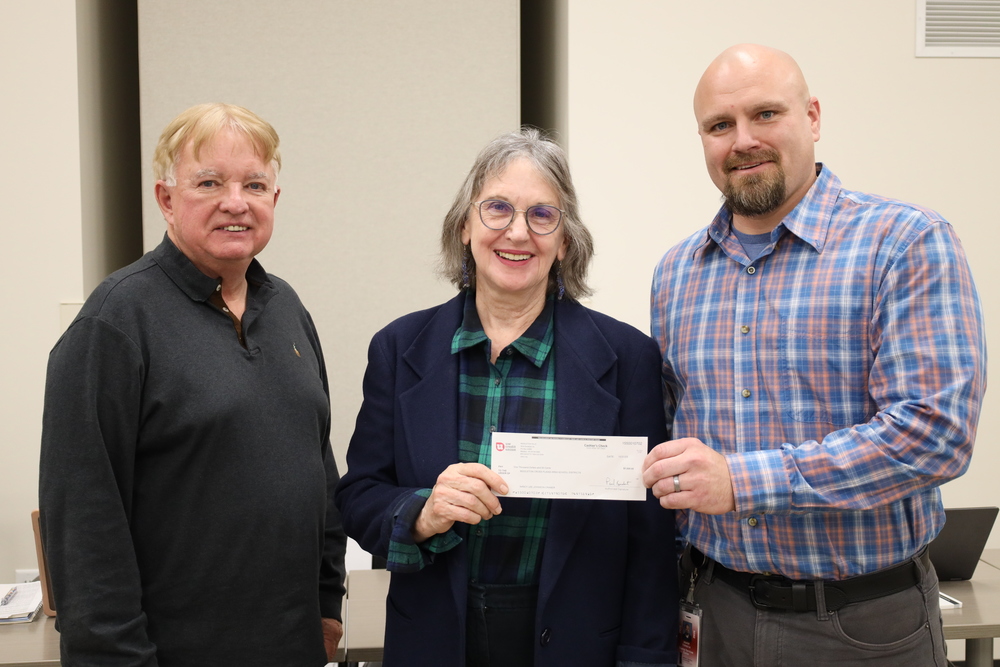 Dr Cramer-Johnson with Bob Hesselbein and Asher Torbeck