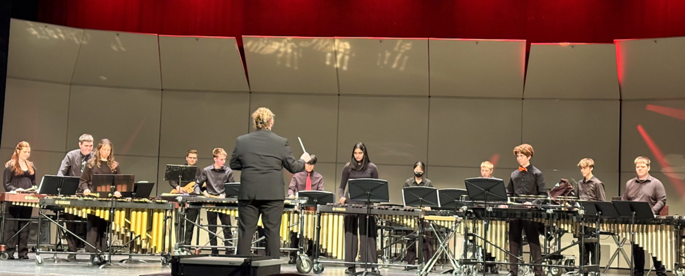 WYSO percussionists performing