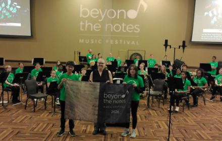 Middle school musicians at Beyond the Notes Music Festival