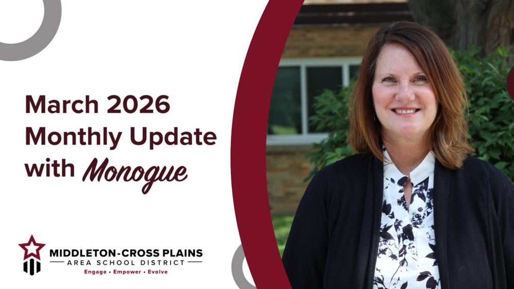 Dr. Dana Monogue smiling in March 2026 Monthly Update with Monogue title card