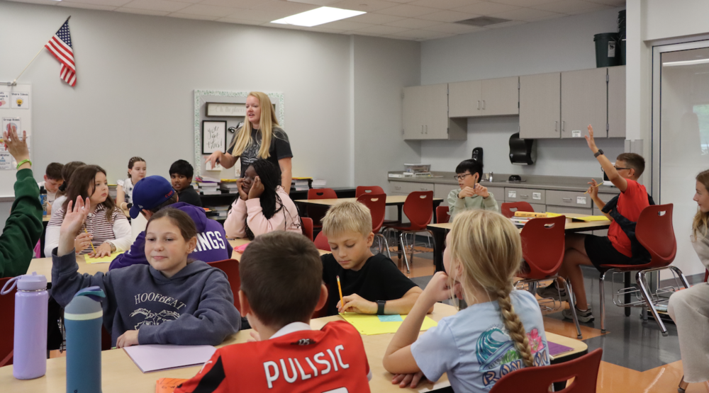 Ms. Peterson's device-free classroom