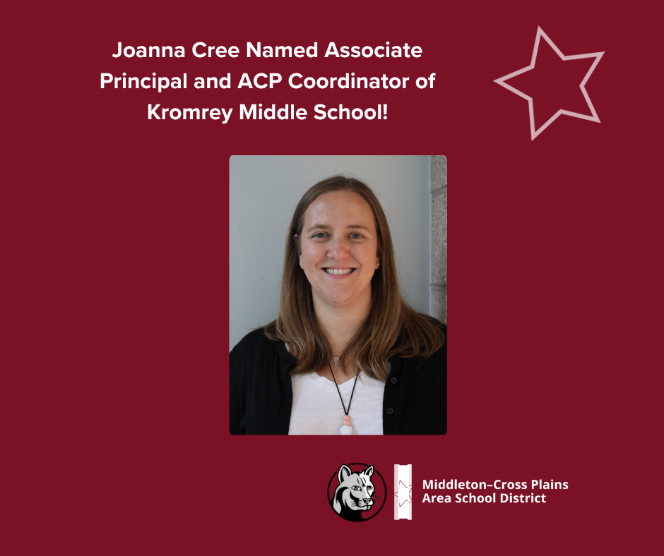 Joanna Cree Named Associate Principal and ACP Coordinator of Kromrey Middle School