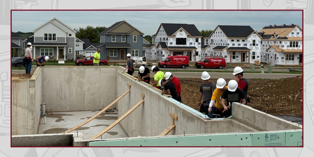 MHS students building a home in the new home construction program